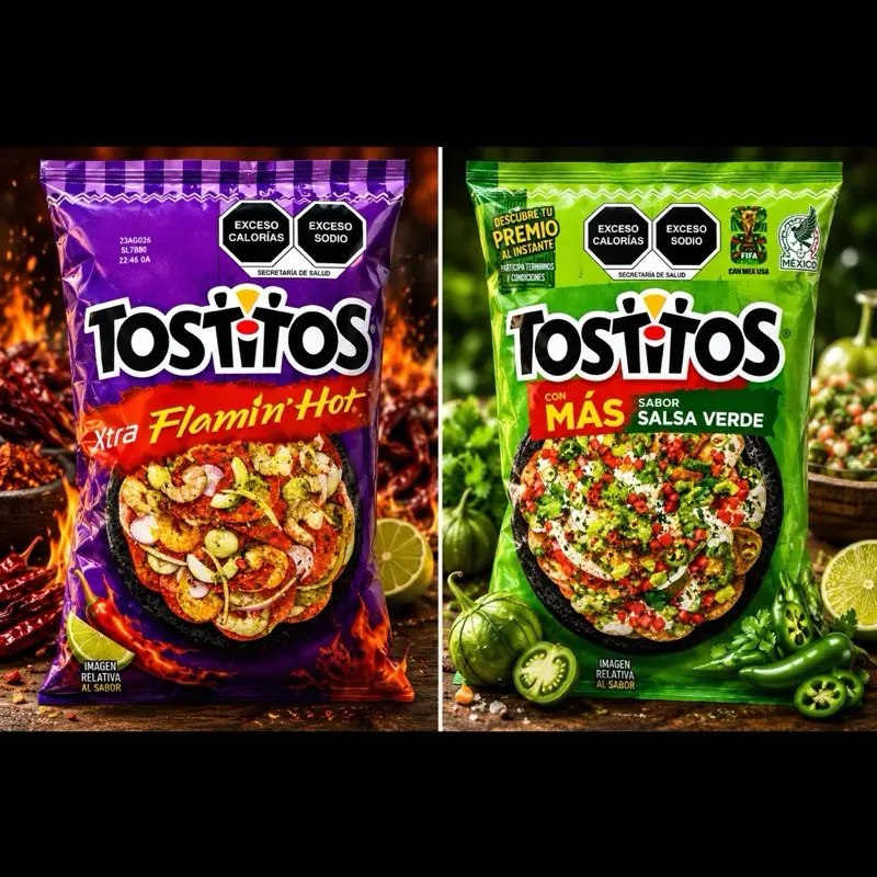Tostitos Xtra Flamin Hot & Salsa Verde