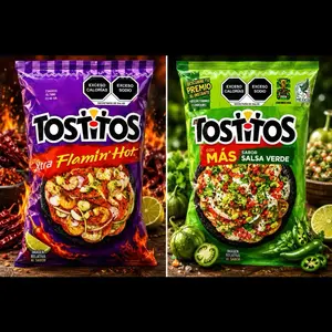 Tostitos Xtra Flamin Hot & Salsa Verde