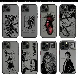 Hot Anime Attack on Titan Phone Case for iPhone 17 16 15 14 13 12 11 Pro Max Plus Air & Samsung Galaxy S26 S25 S24 S23 S22 S21 EDGE Plus Ultra Plus FE Translucent Matte Cover Smartphone Cellphone Protective Protectio