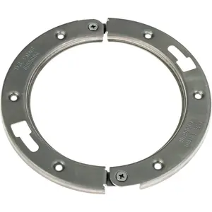 2-Piece Toilet Flange Repair Kit, Fits 4" Drain Pipe, Easy Install, Corrosion Resistant Stainless Steel Finish, Fitted for 1/4 Inch and 5/16 Inch Closet Bolts