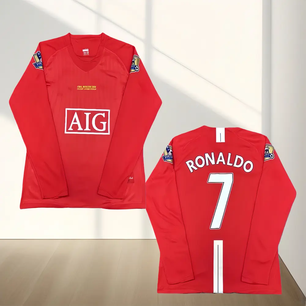 07-08 Home Red Fan Edition Ronaldo #7 Long-Sleeve Soccer Jersey 07-08 Home Red Fan Edition Ronaldo #7 Long-Sleeve Soccer Jersey
