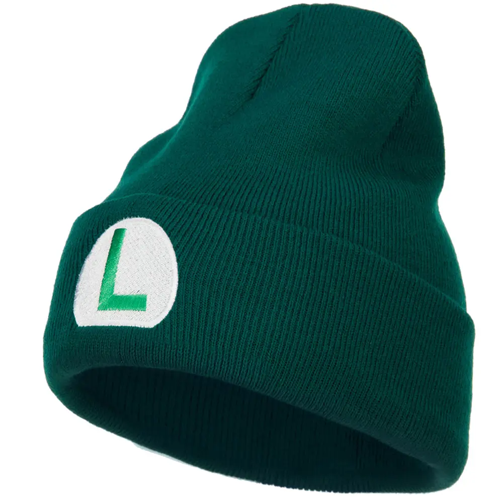 Mario Luigi Wario Waluigi Embroidered Long Beanie Mario Luigi Wario Waluigi Embroidered Long Beanie