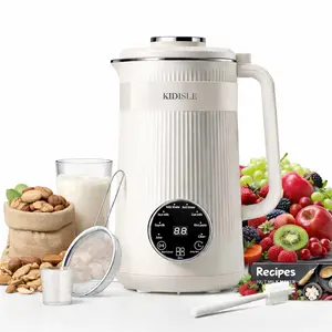 KIDISLE 8-in-1 Multifunctional Nut Milk & Coffee Maker 32oz Auto Clean Delay Start Keep Warm Stainless Steel Black/White Kitchen ApplianceSummerVibes