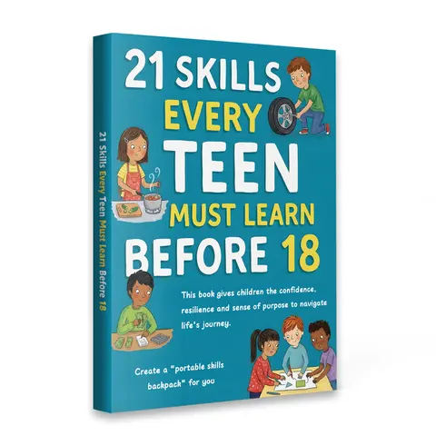 Essential Life Skills for Teens 2-Book Set Handbook, 51 Real-World Lessons School Does Not Teach, Money, Communication, Time Management, Decision Making and Independence Before Age 18
