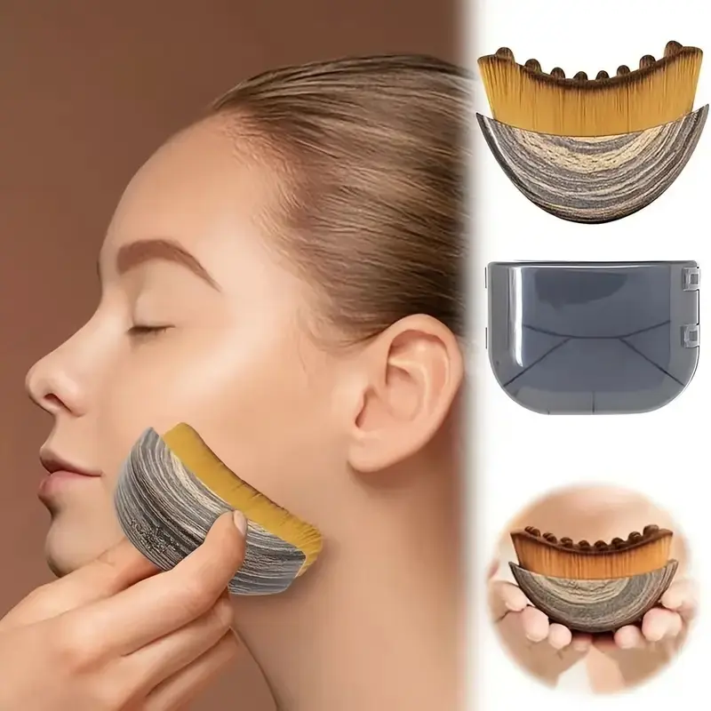 Lymphatic Contour Face Brush, Lymphatic Brush Set – 1 Brush With Box, Lymphatic Drainage Massager, Contour Face Brush For Lymphatic Drainage, Ergonomically Designed To Fit The Skin Precisely Facial Daily，Christmas gifts, New Year gifts, Black Friday