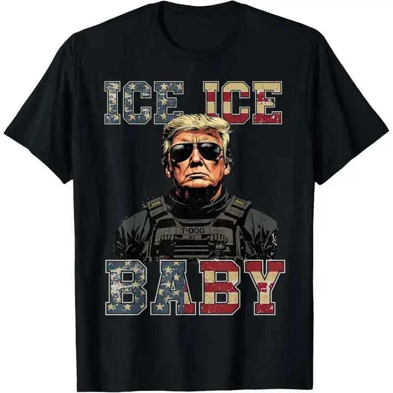Vintage Ice Ice Baby Funny Trump T-Shirt