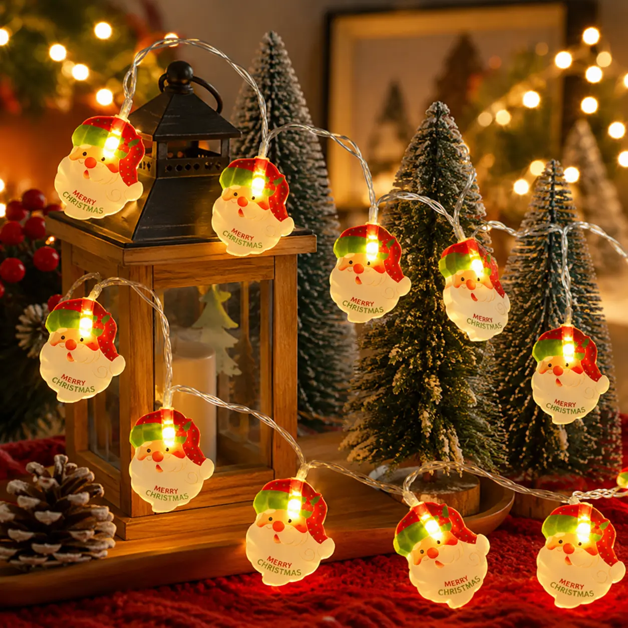 Christmas Fairy String Lights, 10FT 20LED USB & Battery Operated Lights with 2 Flashing Modes for Tree, Bedroom, Party, Wedding & Holiday Decor