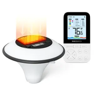 Waterproof wireless pool thermometer, water temperature monitor, with clear readings; a floating digital thermometer suitable for swimming pools, hot tubs, plunge pools, and ponds