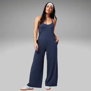Fabletics Women's Cloud Jersey Wide Leg Onesie