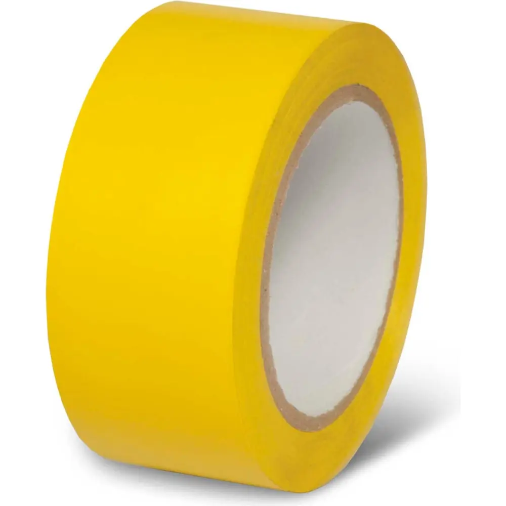 Global Industrial 670651YL No-Sew Adhesive Sealing Tape, Yellow - 2 in. x 108 ft. 5 mil Large Roll - Rubber Adhesive System, Ideal for Color Coding & Pipe-Banding on Clean Dry Surfaces
