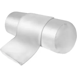 2 Packs Round Neck Pillow Covers, 17.9 x 5.7 Inch Cervical Neck Roll Pillow Cover with Zipper Round Pillow Covers for Bedroom Pillow Ca Bolster Pillow Covers for Hou Home Decor