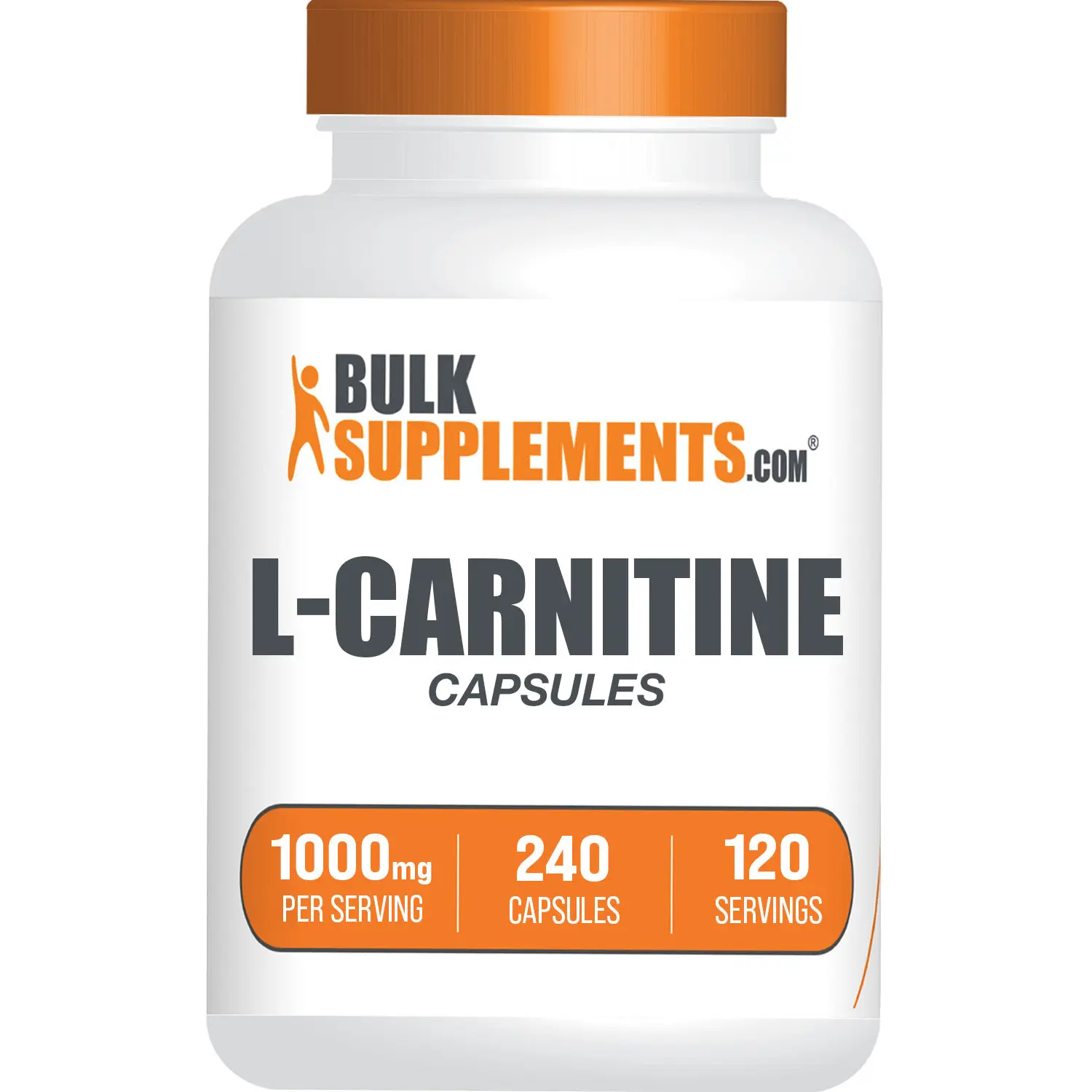 BulkSupplements L-Carnitine Dietary Capsules - Fitness & Healthcare Support - Brain Energizing Amino Acids Nutritional Supplements - 1000mg per Serving - 240-cap Supply BulkSupplements L-Carnitine Dietary Capsules - Fitness & Healthcare Support - Brain Energizing Amino Acids Nutritional Supplements - 1000mg per Serving - 240-cap Supply