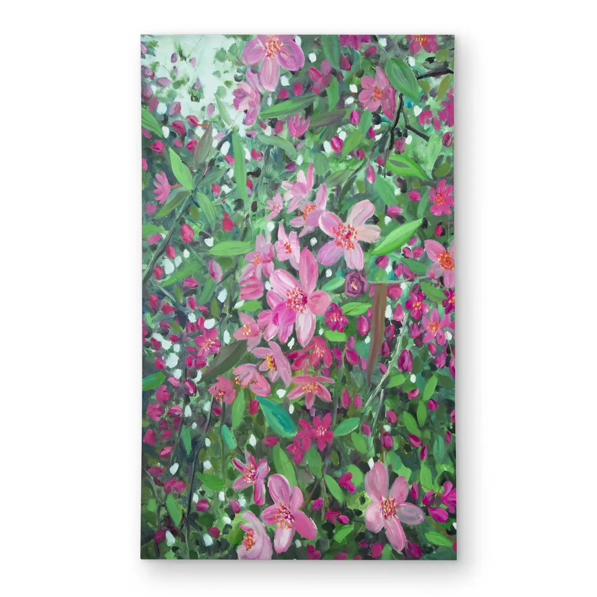 212 MAIN Cherry Tree Blooming Floral Pattern Rectangular Area Rug, 3x5 ft Durable Textile Indoor-Outdoor Home Decor for Patio/Garden, Floral Pattern Rug