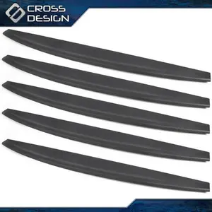 CROSSDESIGN 5PC Tailgate Cover Molding Top Cap Protector Spoiler Fit For 2009-2018 Dodge Ram