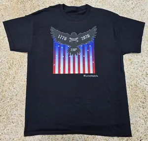 Unisex American Eagle 250th Tshirt Casual Shortsleeve Top