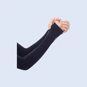 Men Women UV Protection Ice Arm Sleeves Gloves for Outdoor Sports Cycling Running Driving Thumb Hole Sun Blocking Cooling Arm Covers
