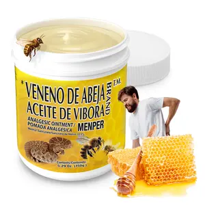 Bee Venom & Snake Oil Analgesic Ointment - Topical Pain Relief Solution, Fitness Support, Reduces Inflammation, Relaxing Fresh Scent, 5.29 Oz Jar (Pack of 1) [Pain Relief Gel Alternative]