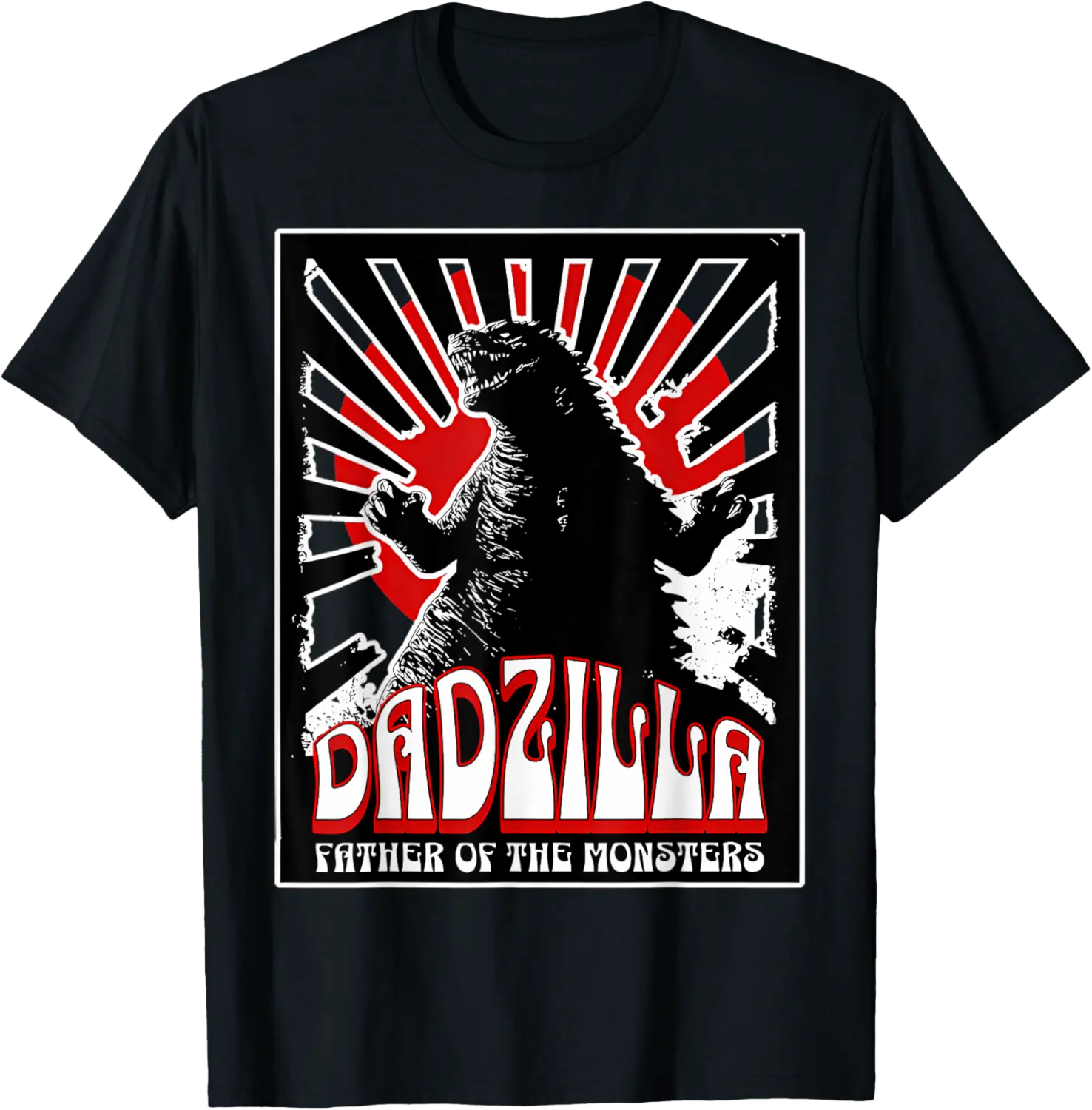 Vintage Dadzilla Father Of The Monsters Fathers Day T-Shirt - Clydebell Shop 85B0DW55DQ53