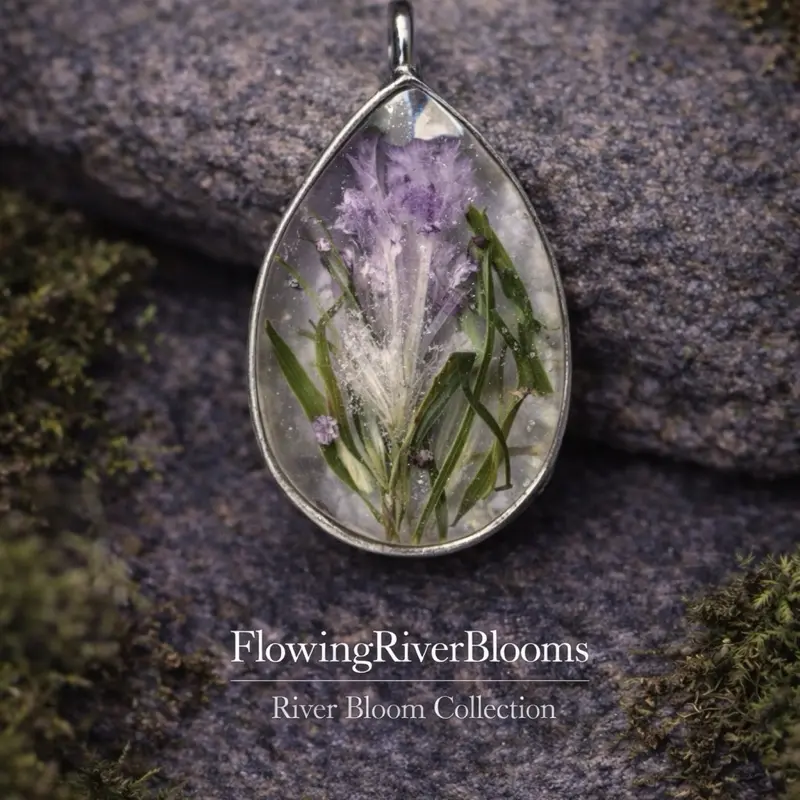Resin Flower Pendant