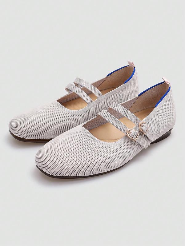 Women's Flat Shoes Round Toe with V-Shaped Opening Comfortable for Daily Casual Wear and Commuting Low Wedge Heel Adjustable Ankle Strap with Buckle Flat Shoes Ideal for Holiday Outfits and Everyday Use