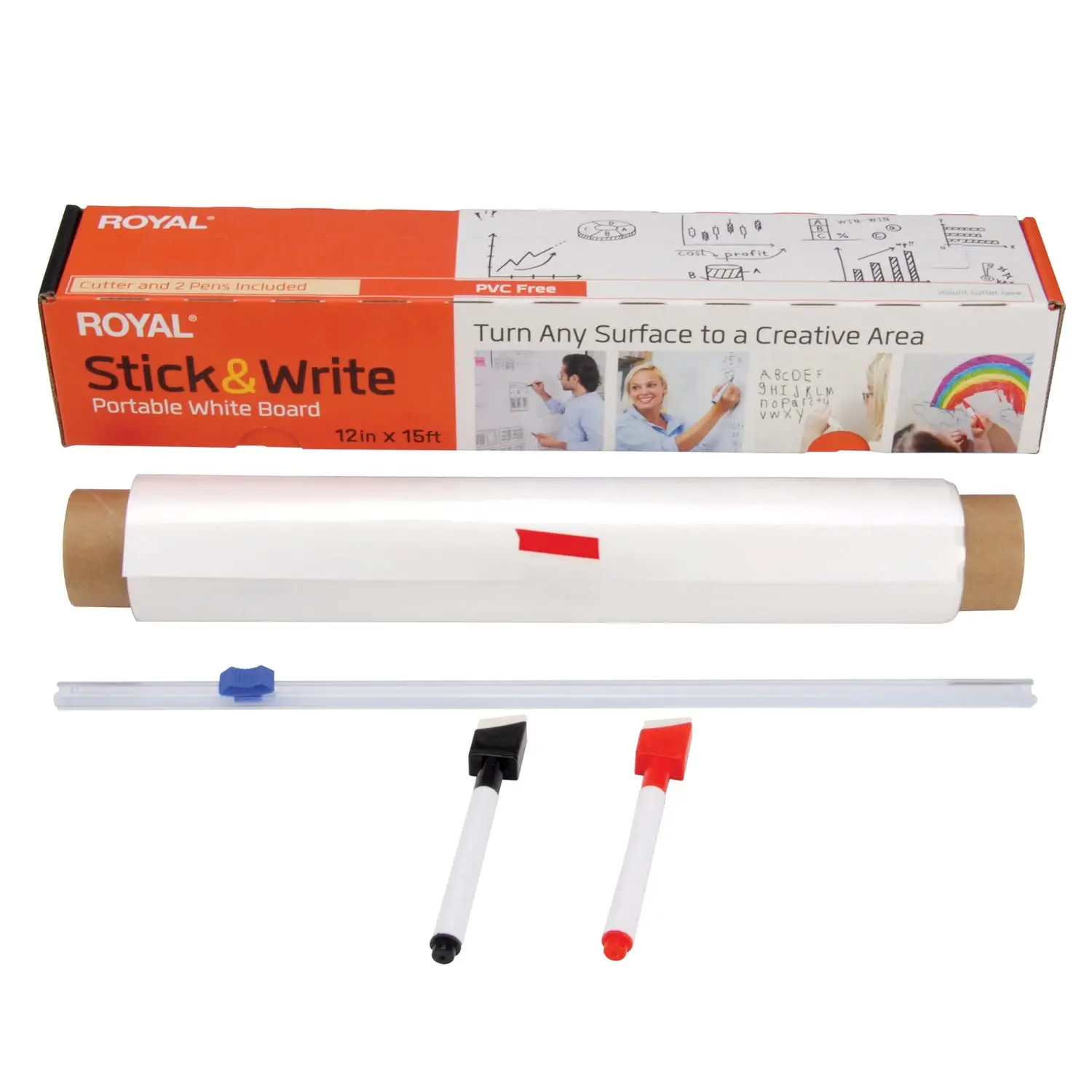 Royal Consumer 89410L 1 x 15 ft. WB115 Portable White Board