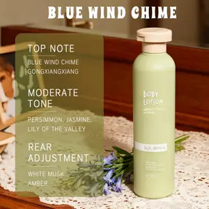 EOURHSA Squalane Cloud Fragrance Body Lotion – 9oz, Long-Lasting Perfume Scent, Moisturizing Cream for Soft, Smooth Skin – Blue Wind Chime & Reverse Paris Fragrance