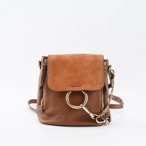 Pre-owned Chloé cowhide&suede Backpacks faye Suede Calfskin Small Backpack Bgp208068