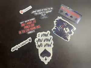 Sticker Set: Madness Collection – Holographic Edition for fans of Carnage, Madness, LORDs