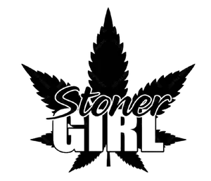 stoner girl 420 vinyl decal sticker 5"