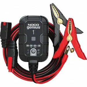 NOCO Automotive Battery Chargers & Jump Starters, Type: Automatic Charger/Maintainer, Starter Amperage: 0.5, Voltage: 100-240 VAC, Battery Size Group: 6 and 12 Volt GENIUS1