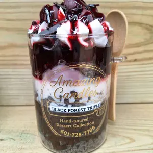 Black Forest Cherry Trifle Candle