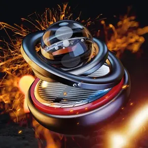 Solar Powered Car Air Freshener, Solar Rotating Car Aroma Diffuser, Car Interior Decoration Accessories for Car & Home, Car Accessory