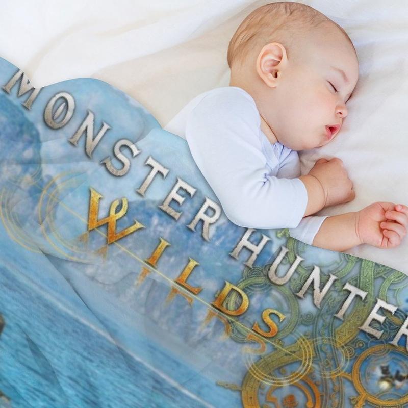 Monster HunterSoft Funny Throw Blanket Flannel Design,Machine Washable For All Seasons D0912-41