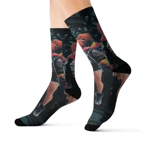 Anime-Inspired Sublimation Socks | Unique Art Socks for Gamers, Cosplay, Gifts, Fashion, Cute & Fun Styles