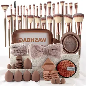 Complete Makeup Kit for Women, Makeup Brushes Kits，Makeup Tools Set, Makeup Brush Set with Powder Puff, Skincare Headband, Hair Clips, Premium Foundation, Powder, Eyeshadow, Blush Brushes，13/20/27/56pcs