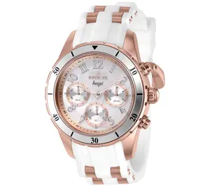Invicta Women's Angel Rosetone White Dial Watch Invicta Women's Angel Rosetone White Dial Watch