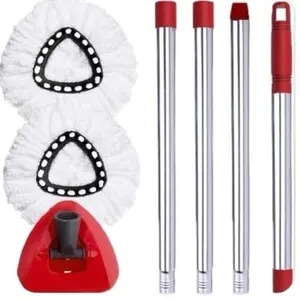 O-Ceda 3 Pack Mop Replacement Heads for Easy Cleaning Spin Mop Heads with Microfiber Refills Set