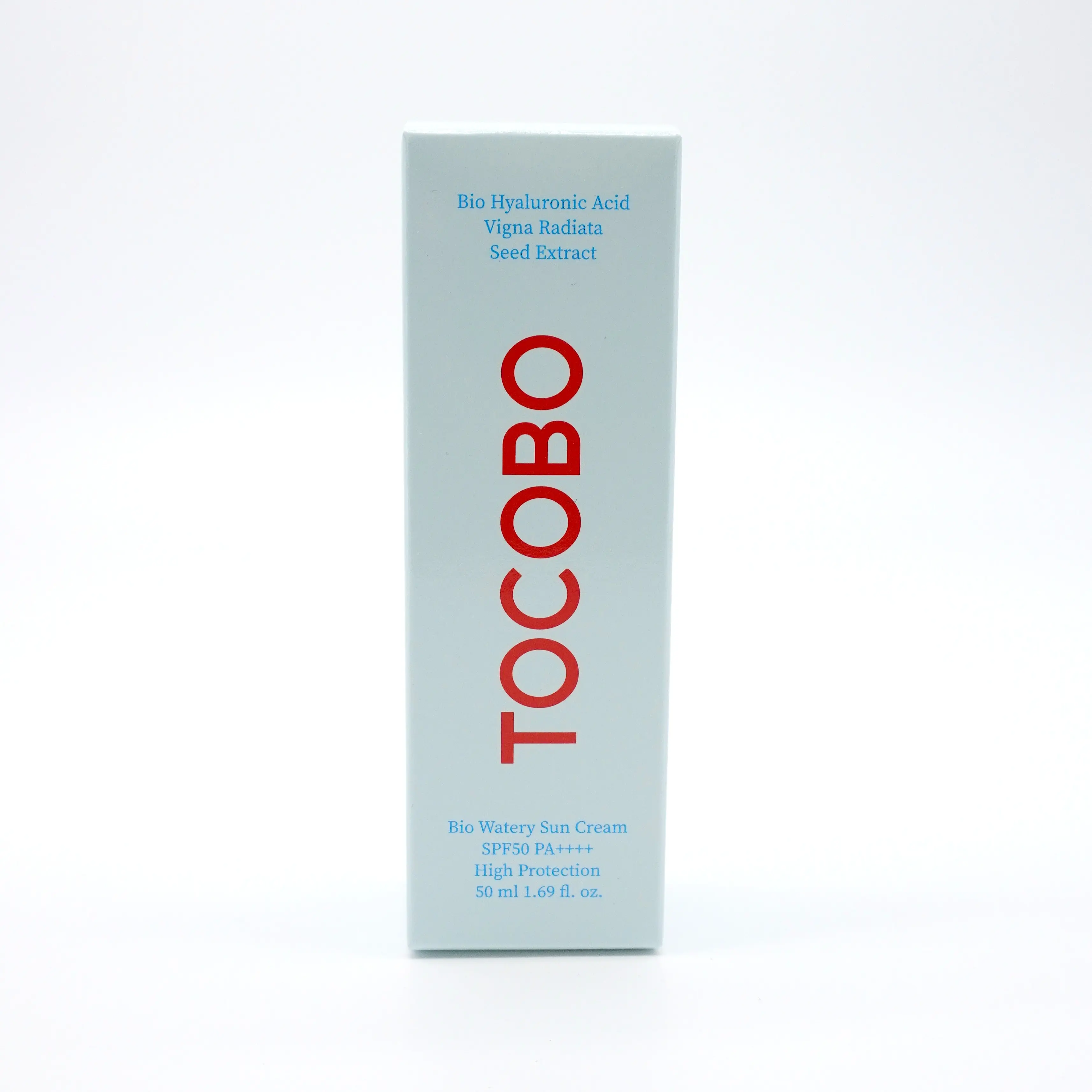 TOCOBO Bio Watery Sun Cream SPF50+ PA++++, Hydrating Daily Facial Moisturizer with Hyaluronic Acid for Sensitive Skin, 50ml, Lightweight, High Spf50+