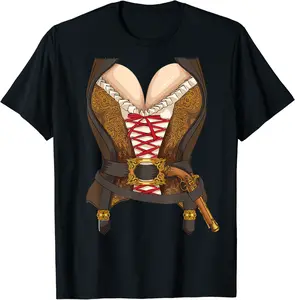 Cool Sexy Pirate Halloween Costume | Funny Lazy DIY Gift T-Shirt - Jatinderpa Shop 59B08HMZ3M9R