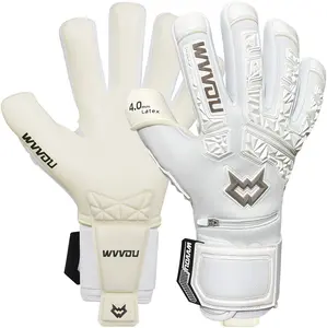 WVVOU Guardian 2.0  Goalie Gloves for Adults and Youth, High Performance Goalkeeper Gloves with 5 Detachable Finger Saves, Breathable Soccer Gloves with 4mm Sticky Latex Palm
