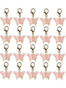 20pcs Colorful Butterfly Keychains, Perfect for Daily Backpack Accessories, Women's Jewelry, Creative Gift for Weddings, Birthdays, Graduations
