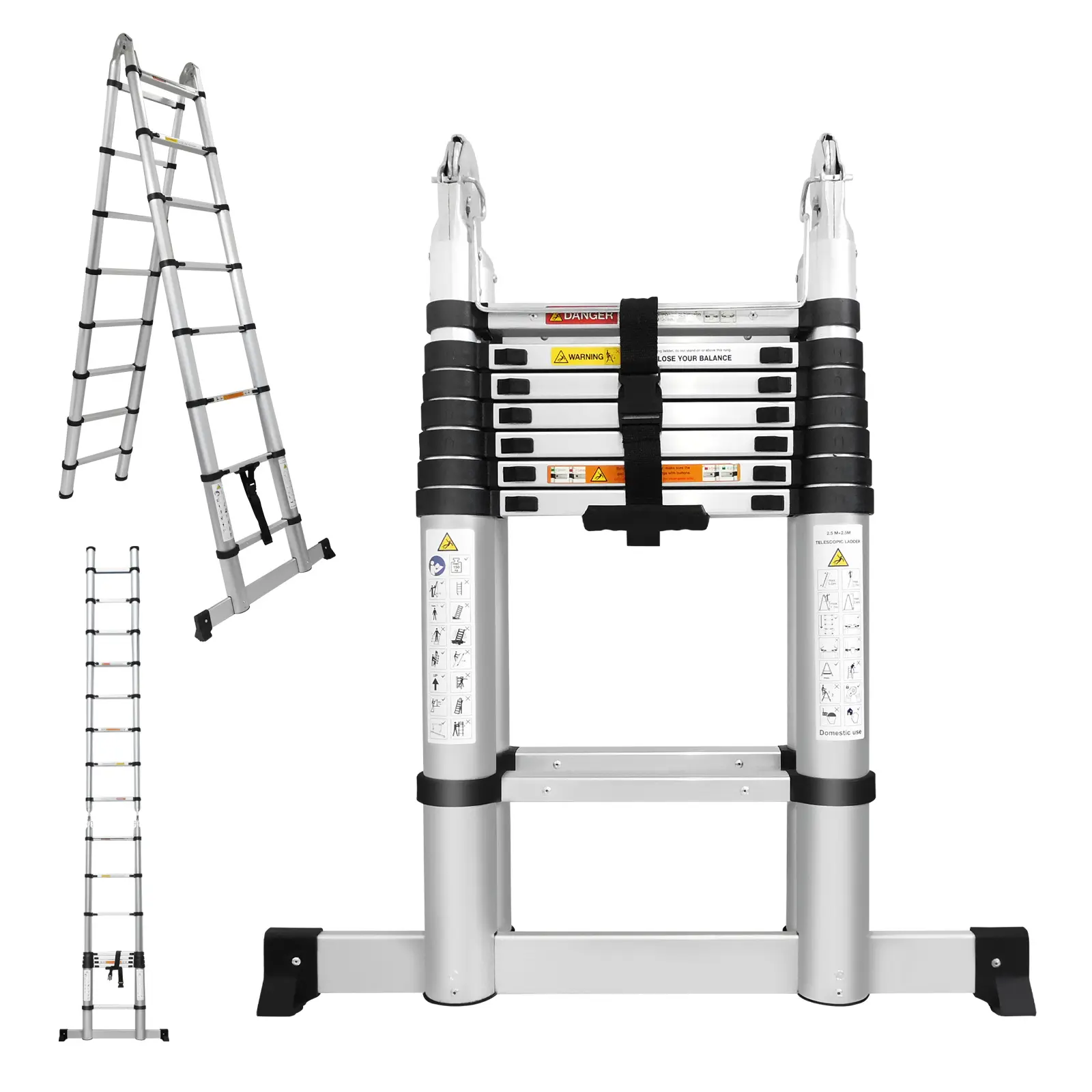 16.5FT A-frame Ladder (8.2+8.2ft)