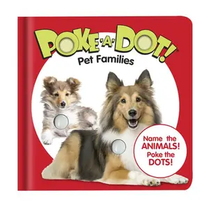 Poke-A-Dot - Pet Families -- Melissa & Doug, Board Book