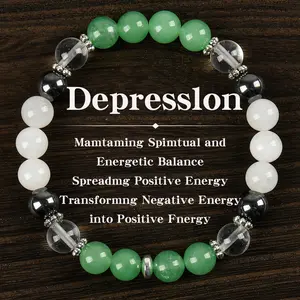 Crystal bracelet  Handmade Crystal Beads, Solid Color, Inspired Women'S And Men'S Jewelry Gift Stone Bracelet for Women, Brings Serenity & Luck - Sparkling Faux Crystal Jewelry, Infused with Prosperity Energy, Protection, Vitality