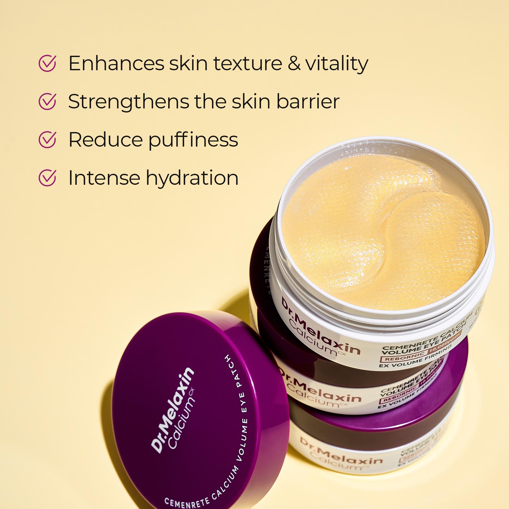 [Dr.Melaxin Official] Calcium Boost Neck & Eye Set | Neck Firming & Eye Lift Duo for Wrinkles, Sagging Skin, Dark Circles & Puffiness | Anti-Aging Tightening Skincare Bundle