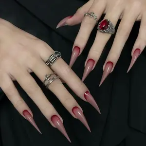 Halloween Eagle Claw Curve Stiletto 3D Color Nail Art Double Mold, for Gel Extension, Eagle Claw S-L Eagle Hook Curve Sculpture Acrylic Nail Art, Reusable Mold Nail Art Design