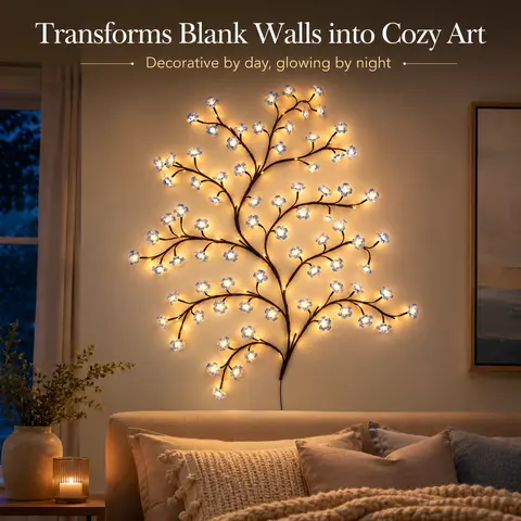Customizable Rattan LED Camping Lamp - Illuminating LED Night Light, Butterfly/Leaf/Floral Motifs, Decorative Atmosphere Lighting, Bedroom Wall Decor, Outdoor Camping Use