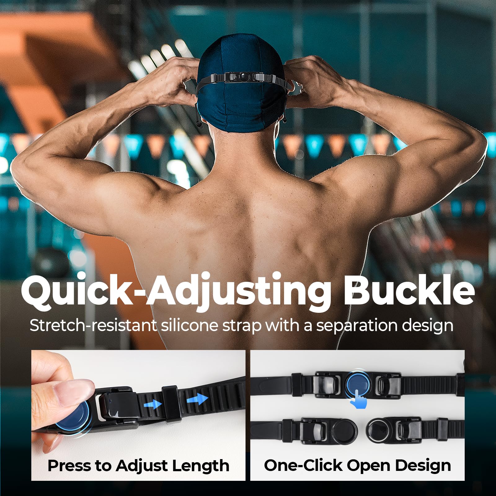 Swim Goggles 2 Pack, Wide View Anti Fog & UV, Best Swimming Goggles for Adults with Comfort and Fit, No Leaking Water Goggles, Diving Goggles with Hydrodynamic Design & Micro-Fin Technology, Anti Turbulence Pool Goggles for Men Women Youth