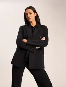 Commando Women's Neoprene CEO Double-Breasted Blazer