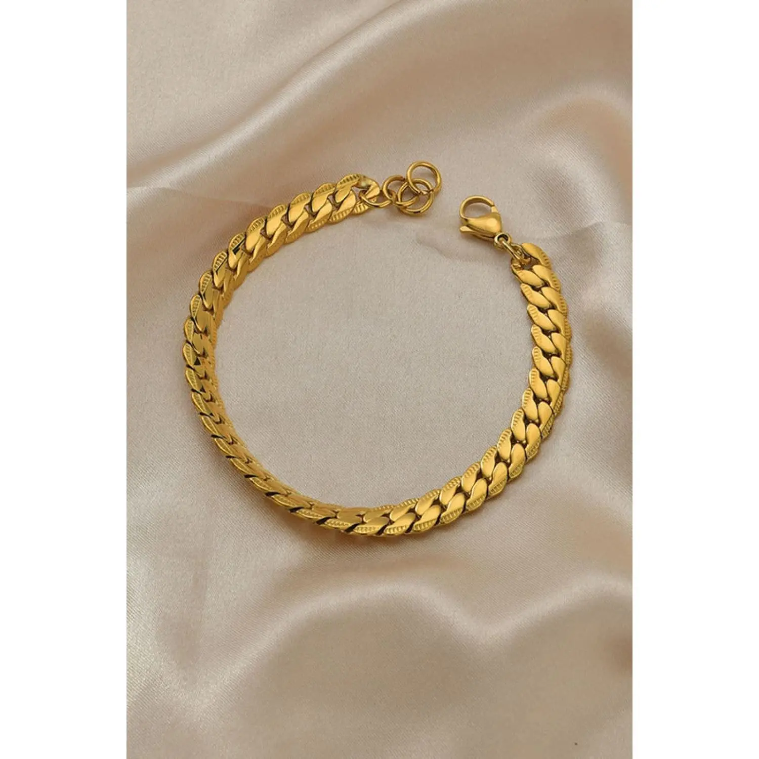 Stainless Steel Curb Chain Bracelet